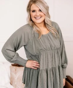 No Ship Drop Ship Join The Dots Tunic In Olive Green