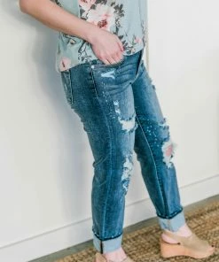 No Ship Drop Ship Apparel The Boy Is Mine Judy Blue Boyfriend Jeans