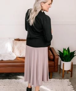 No Ship Drop Ship Get The Inside Scoop Neck Dress In Taupe Apparel