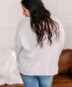 No Ship Drop Ship Long Story Short Fleece Henley Top Apparel