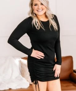 No Ship Drop Ship I Believe In Miracles Dress In Raven Apparel