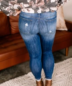 No Ship Drop Ship Slip Of The Hip Judy Blue Distressed Jegging Jeans