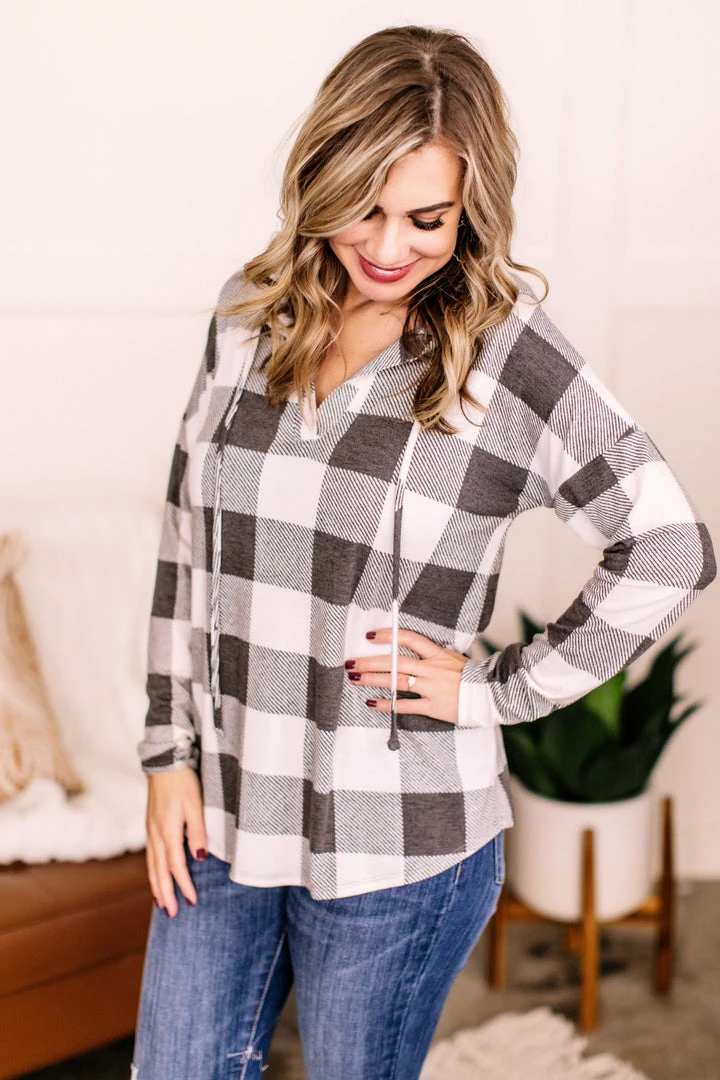 No Ship Drop Ship Weather The Storm Hooded Top In Charcoal + Ivory 7 No Ship Drop Ship Weather The Storm Hooded Top In Charcoal + Ivory