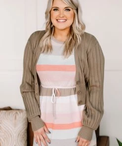 No Ship Drop Ship Turn Back Time Cardigan In Tavern Apparel