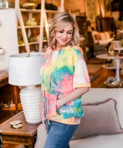 No Ship Drop Ship Disco Life Tie Dye Sweatshirt