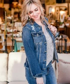 No Ship Drop Ship Best Friends For Life Denim Jacket Tops