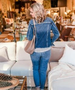 No Ship Drop Ship Best Friends For Life Denim Jacket Tops