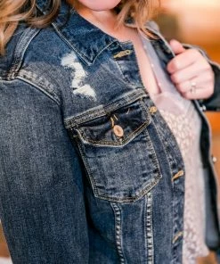 No Ship Drop Ship Best Friends For Life Denim Jacket Tops