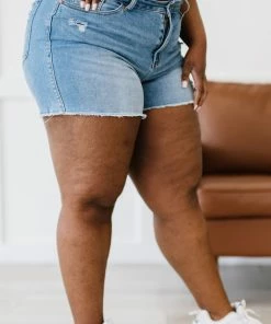 Trendsi Judy Blue Penny Full Size High-Waisted Distressed Shorts Apparel 12 Trendsi Judy Blue Penny Full Size High-Waisted Distressed Shorts Apparel