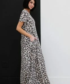 Trendsi Born To Be Wild Leopard Print Maxi Dress