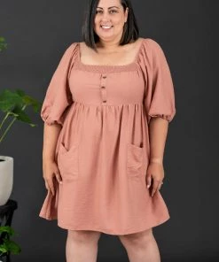 Trendsi I Promise Puff Sleeve Dress Apparel
