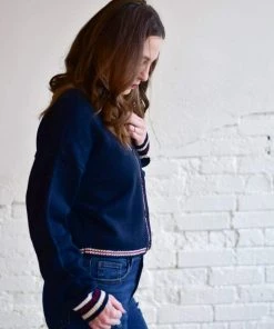 Active Basic Varsity Button Down Cardigan