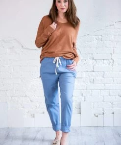 Active Basic Finders Keepers Lenen Draw String Pants