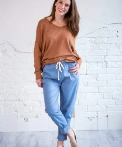 Active Basic Finders Keepers Lenen Draw String Pants