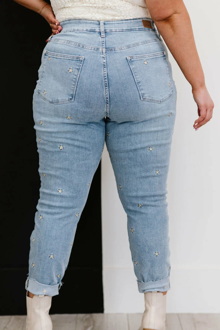 Trendsi Judy Blue All The Stars Embroidered Skinny Jeans Apparel 8 Trendsi Judy Blue All The Stars Embroidered Skinny Jeans Apparel