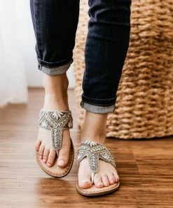 Naughty Monkey Amare Sandal In White Apparel