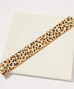 Avenue Zoe Beige Animal Print Calf Hair Bracelet