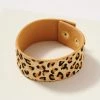 Avenue Zoe Beige Animal Print Calf Hair Bracelet