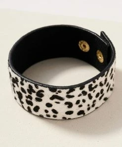 Avenue Zoe Apparel Dalmatian Animal Print Calf Hair Bracelet