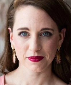 Avenue Zoe Metal Fringed Dangling Earrings Apparel