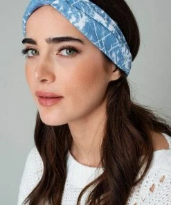 Avenue Zoe Apparel Blue Tie-Dye Print Headband