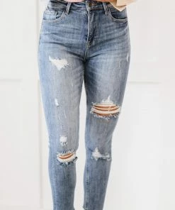 Trendsi RISEN Melissa High Rise Distressed Skinny Jeans 15 Trendsi RISEN Melissa High Rise Distressed Skinny Jeans