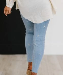 Trendsi Judy Blue All The Stars Embroidered Skinny Jeans Apparel 30 Trendsi Judy Blue All The Stars Embroidered Skinny Jeans Apparel