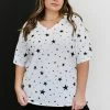 Trendsi Apparel Made Of Stars Tee In Ivory And Black