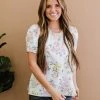 Trendsi Fresh Floral Full Size Run Puff Sleeve Top
