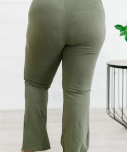 Trendsi Keep It Up Flare Yoga Pants In Light Olive 20 Trendsi Keep It Up Flare Yoga Pants In Light Olive