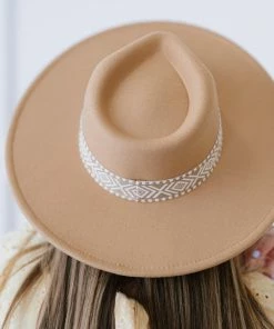 Trendsi Life Is Good Geometric Print Fedora