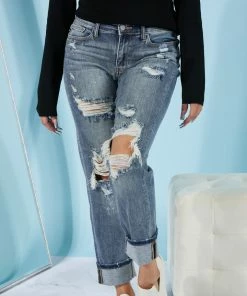 Trendsi Judy Blue Lindsey Bleach Splash Boyfriend Jeans Apparel