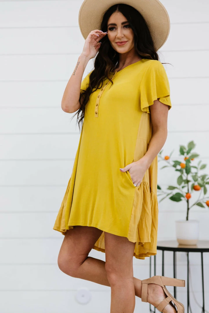 Trendsi Apparel Greater Good Half-Button Mini Dress 10 Trendsi Apparel Greater Good Half-Button Mini Dress