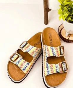 Corkys Beach Babe Sandals In Rainbow Leopard Apparel