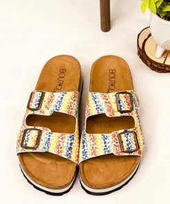 Corkys Beach Babe Sandals In Rainbow Leopard Apparel