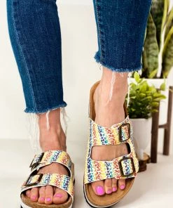 Corkys Beach Babe Sandals In Rainbow Leopard Apparel