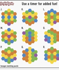 BeginAgain Hexagon Matching Game - New For 2021!