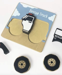 BeginAgain Gifts Vehicles Puzzles 3-Pack - Chunky Pieces 5 Piece Puzzles