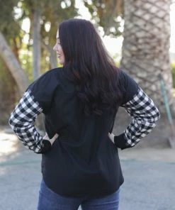 Boutique Simplified Feeling Fab Button Down Flannel Shacket