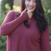Boutique Simplified Burgundy Thumbhole Gabby