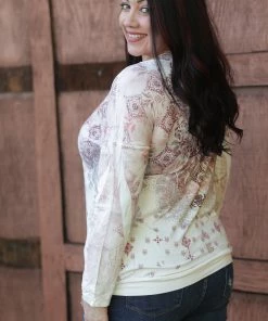 Boutique Simplified Rustic Charm Mandala Pullover
