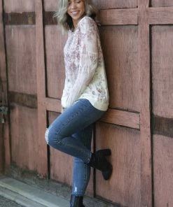 Boutique Simplified Rustic Charm Mandala Pullover