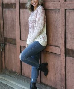 Boutique Simplified Rustic Charm Mandala Pullover