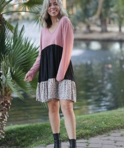 Boutique Simplified Mauve For You Dress