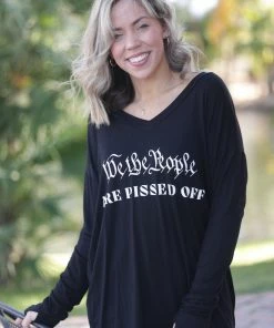 Boutique Simplified We The People Thumbhole Top