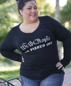 Boutique Simplified We The People Thumbhole Top 6 Boutique Simplified We The People Thumbhole Top