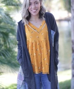 Boutique Simplified Fall Rainbow Plaid Hooded Cardigan