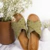 Shu Shop Berta Sandal In Olive Apparel