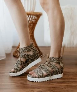 Apparel Very G Big Top Sandals In Leopard