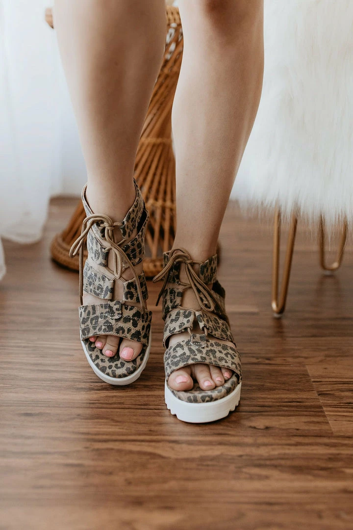 Apparel Very G Big Top Sandals In Leopard 2 Apparel Very G Big Top Sandals In Leopard